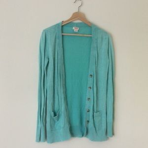 Mossimo sea green summer weight cardigan size M